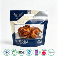 Pochette alimentaire réutilisable, recyclable, anti-buée, avec fermeture éclair et poignée, pour sushi, poulet rôti, dinde grillée