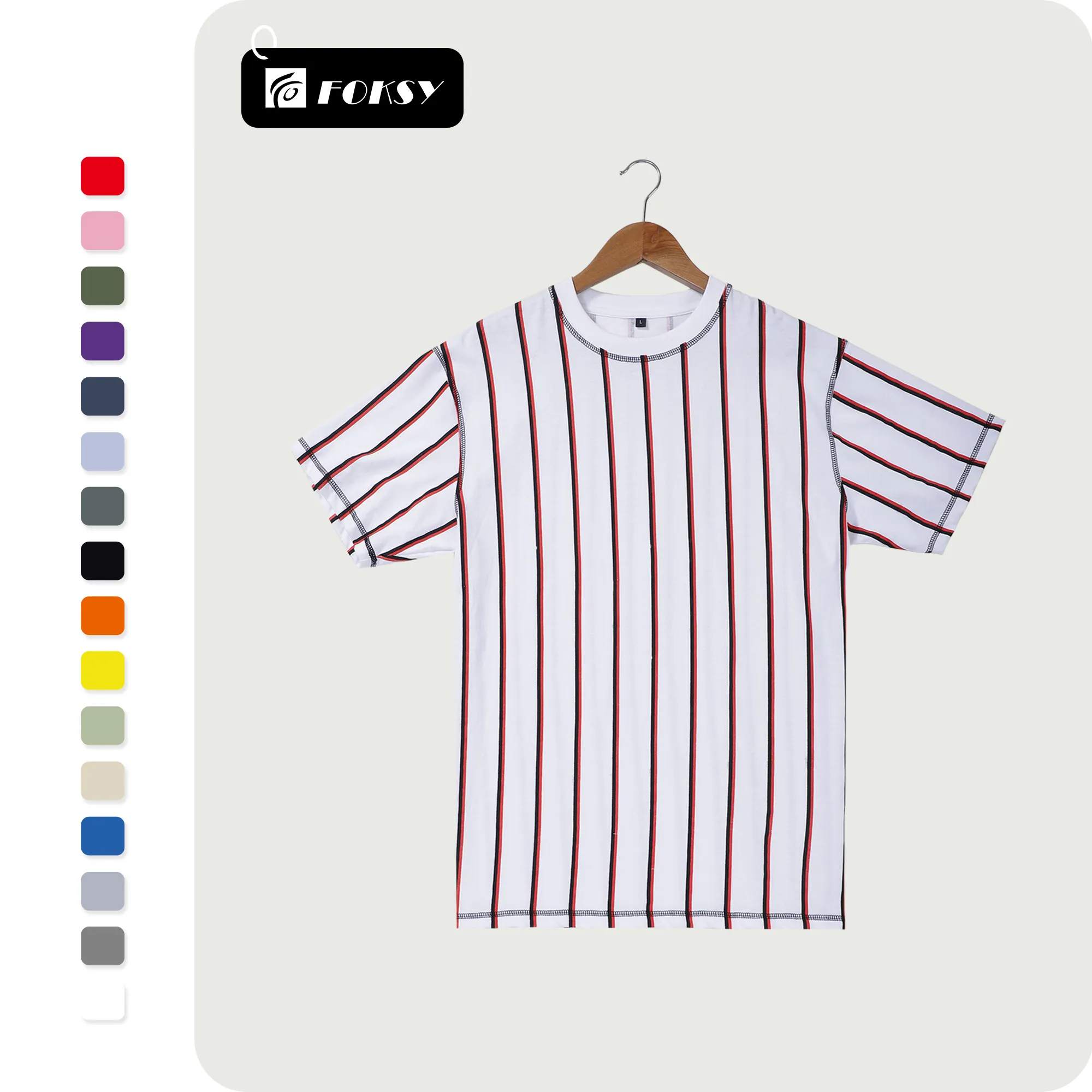 high quality fashion casual cotton stripe patchwork mens clothing t shirts for custom logo