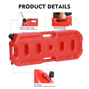 Tanque de Gasolina Portátil de 20L Antiestático y a Prueba de Explosiones, Herramienta para Vehículos, Automóviles, Motocicletas y Vehículos Todoterreno - Product Image 3