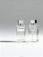 Bouteilles de parfum en verre carrées de 100ml vides avec bouchon couronne diffuseur de roseau prêt boîte de parfum unique de haute qualité
