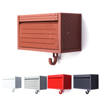 Porte-clés mural moderne en plastique Fantasy Garage – Boîte de rangement pour entrée, couloir, bureau, cuisine – Support pour clés