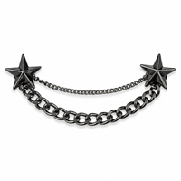 Accessoire Chaîne Métallique Punk pour Chaussures - Idéal pour les Trous des Lacets des Bottines, Parfait pour la Décoration DIY de Chaussures à Trous