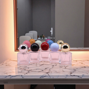 Botella <span class=keywords><strong>de</strong></span> Perfume <span class=keywords><strong>de</strong></span> Vidrio <span class=keywords><strong>de</strong></span> Alta Gama <span class=keywords><strong>de</strong></span> 15 ml con Pulverizador, Serigrafía, Tapa Redonda Multicolor, Portátil, Mini Botella Vacía <span class=keywords><strong>de</strong></span> Lujo - Product Image 3