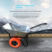Chariot à outils manuel pour chantier agricole, sans marque, en métal et plastique, design ergonomique, léger et durable