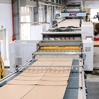 Ligne de production de carton ondulé avancée 3, 5, 7 plis, système de corrugateur continu automatisé, machines robustes