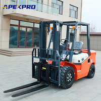 Chariot élévateur GPL 3 tonnes tout-terrain, livraison gratuite, norme EPA Euro 5, quatre roues motrices, utilisation en entrepôt, mini chariots élévateurs