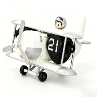 Horloge à bascule en forme d'avion avec un design créatif pour la décoration de bureau, de maison, de cuisine, pour les étudiants et les enfants
