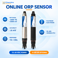 Sensor Kualitas Air ORP Online Industri ORP-406 ORP-406C POM 316L POM Pilihan Housing ABS RS485 Modbus IP68