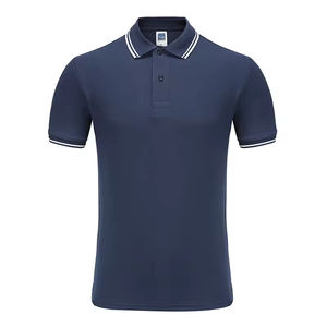 Chemises pour hommes personnalisées de haute qualité, t-shirts tendance unis, chemises de golf formelles confortables pour hommes, 100% coton, séchage rapide, vierges - Product Image 2