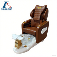 Chaise de manucure de spa pour les pieds de massage tactile humain de luxe chaise de pédicure inclinable électrique moderne avec pompe à jet