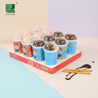 Usine de confiserie pour enfants, bâton de Biscuits, crème au chocolat, bonbons doux, OEM, Biscuits personnalisés, gaufrette 3 en 1, tasse de collation, Offres Spéciales