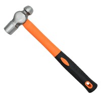 Marteau à tête sphérique de qualité industrielle, taille personnalisée, en acier forgé, manche en bois, poignée droite, multifonctionnel, pour le bricolage