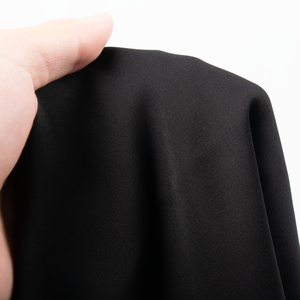 Materiale di alta qualità 145gsm tessuto nero sostenibile Abaya tessuto 100 solido in poliestere Nida per abiti musulmani - Product Image 3