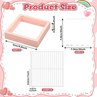 Boîte d'emballage en acrylique personnalisée pour rangement et présentation de faux ongles à presser et de capsules d'ongles
