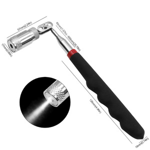 Aimant télescopique avec lumière LED, tige d'extension en acier inoxydable, outil de réparation automobile - Product Image 5