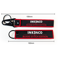 Llavero Personalizado de Fábrica, Mosquetón Tejido, Etiqueta de Tela Personalizada, Regalos Promocionales, Etiqueta para Llaves Personalizada