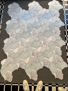 Moderno 10mm grueso chorro de agua piedra mosaico latón incrustaciones parquet madre perla Shell mármol arte para baño piso cocina Backsplash - Product Image 2