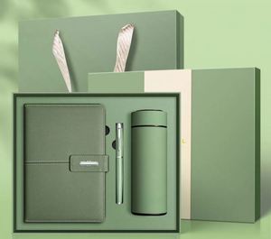 Promo Wholesale Business Luxury Customizable PU Leather A5 <b>Notebook</b> Logo Corporate Gift <b>Set</b> With Pen, Thermal Mug - Product Image 1