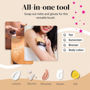 Pinceau Kabuki extra large pour autobronzant avec logo personnalisé, applicateur de maquillage corporel sans soleil pour <span class=keywords><strong>le</strong></span> visage et <span class=keywords><strong>le</strong></span> dos, couvrance sans traces - Product Image 5