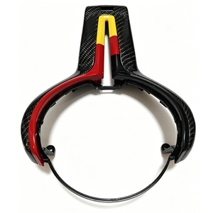 Cubierta Decorativa para el Panel del Volante en Fibra <span class=keywords><strong>de</strong></span> Carbono Real para BMW F36 E87 F11 M4 F82 M340i F22 E91 X5 - Product Image 1