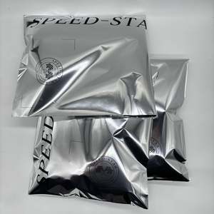 Custom LOGO Silver Mailer Aluminium Foil Poly Shipping Bags for Clothing Metallic Mailing Bags - Product Image 4