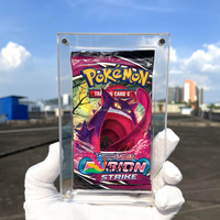 Boîte de présentation RAY YI pour cartes Pokémon, en acrylique imperméable, protection UV, format booster.