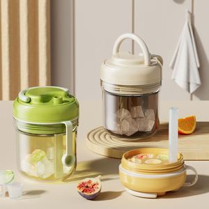 3-in-1 <b>Press</b> Type Ice Cube Maker & Water Bottle, BPA-Free Portable Ice Tray Cup for Home & Outdoor - Product Image 2