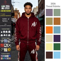 Ensemble sweat à capuche zippé surdimensionné et pantalon de survêtement pour homme Cenloong – Fabrication sur mesure