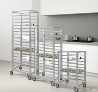 Chariot de four commercial en acier inoxydable 304 tissé sur mesure par le fabricant - Services de découpe, soudage et pliage