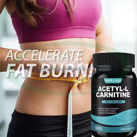 Cápsulas de Acetil L-Carnitina Halal OEM, 60 Cápsulas, Quemagrasas, Suplementos Adelgazantes, Producto Adelgazante, Píldoras de 3000 mg de Acetil L-Carnitina