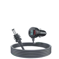 VOITATOP Chargeur de voiture trois-en-un avec mini-affichage numérique de 4e génération, câble d'alimentation étanche 12V-24V, rotation à 180°, best-seller