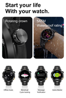 Montre connectée DT G9 pour hommes AOMLED avec GPS, suivi de positionnement, 2 Go de stockage, stockage de musique locale, montre connectée pour sports de plein air