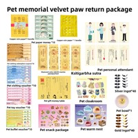 Articles funéraires pour animaux de compagnie : Offrandes artisanales personnalisables en papier et papier-mâché pour chiens et chats – Plusieurs ensembles universels