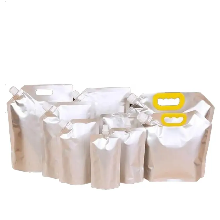 1L 2L 3L 5L 10L sac de litre boisson café vin cola huile lait eau aseptique sacs en feuille d'aluminium