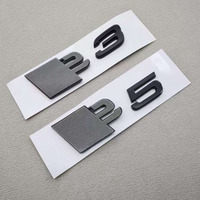 Autocollant de badge de voiture 3D ABS noir brillant pour Audi S3 S4 S5 S6 S7 S8, accessoires décoratifs automobiles