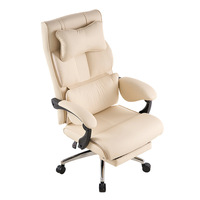 Canapé de bureau ergonomique de luxe en cuir anti-griffures, design exécutif, pieds en acier/aluminium, confortable pour de longues heures de travail et les siestes