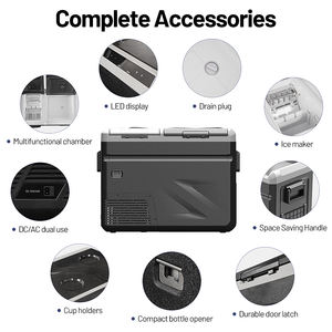 Alpicool Mini glacière électrique pour voiture 12/24V Durable <span class=keywords><strong>Automobile</strong></span> Réfrigérateur avec machine à glaçons Compresseur portable <span class=keywords><strong>RV</strong></span> Outdoor Hotel Use - Product Image 3