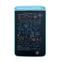 Planche à dessin d'écriture manuscrite LCD en plastique pour enfants 8.5 pouces écran en un clic compensation jouet de planche à dessin à la main