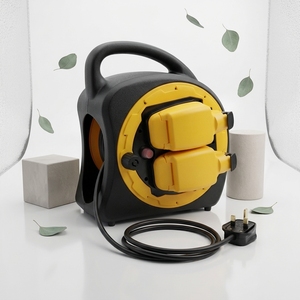 AIXTON Garden <strong>Extension</strong> <strong>Lead</strong> 30M IP54 <strong>Waterproof</strong> 2 Socket Cable Reel <strong>Outdoor</strong> Case Us Plug Power Voltage Guard Box 13A Vertical - Product Image 1