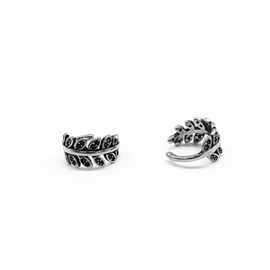yunnique Fashionable Women's Titanium Steel Leaf <b>Cuff</b> Earrings Imitation Thai <b>Silver</b> Vintage Non Pierced <b>Ear</b> Clips - Product Image 2