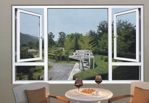 Окна из ПВХ в американском стиле с дизайном гриля и москитной сеткой для домов - Product Image 3