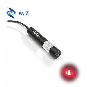 Nhỏ gọn có thể điều chỉnh tập trung d16mm 635nm 50/100/150/200mW Ống kính thủy tinh Red Dot mô-đun laser + khung + cung cấp điện - Product Image 3