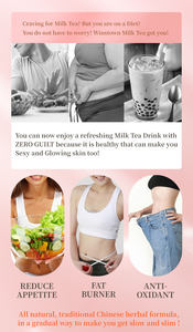 טעם תות שדה תה חלב דק עשבי תיבול טבעיים תחליף ארוחה תזונה שייק אבקת הרזיה משקה מיידי תה - Product Image 3