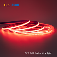 Bande lumineuse LED COB RGB de haute qualité 576 LED 12V/24V 8MM/10MM de large, compatible WiFi pour contrôleurs Bluetooth