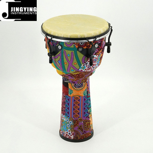 Tambours latins Jingying Music 2024, vente en gros de tambours à main en peau d'animal imitation 10/12 pouces, crochet à vis, accordage rapide, tambours africains pour adultes - Product Image 5