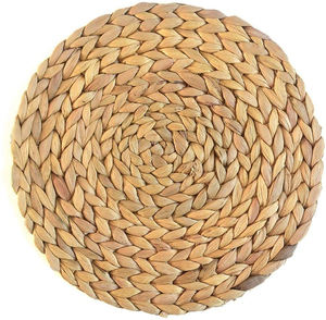 Heat Resistant water hyacinth woven placemats hand-woven water hyacinth grass placemat