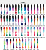 Parrucche Dreadlock Tricolore e Quadricolore Resistenti al Calore, Locs Sintetici per Trecce con Effetto Sfumato Yaki Jumbo