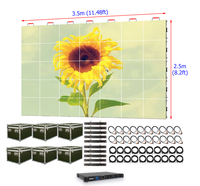 Outdoor Vollfarbige LED-Videowand P2.604 Außen-LED-Bühnenhintergrund 2,6mm Miet-LED-Wandpanel 3,5m X 2,5m