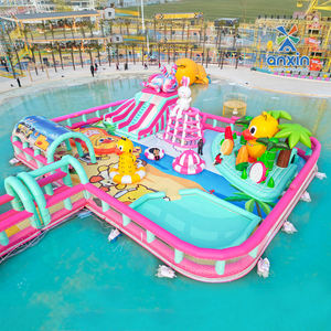 <span class=keywords><strong>Parc</strong></span> aquatique gonflable coloré à <span class=keywords><strong>prix</strong></span> d'usine pour enfants, aire de jeux aquatique de qualité commerciale avec toboggans et parcours d'obstacles - Product Image 2