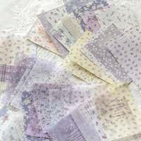 50 Lembar Per Pak Kertas Kerajinan Bunga Seri All Around Kertas Kerajinan DIY untuk Latar Belakang dan Dekorasi